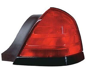 RH T.L. W/ 2 BULB LAMP W/ BLK MLDG W/O SPORT PKG CROWN VICTORIA 99-11