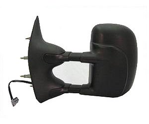 LH DOOR MIRROR PWR NON-HEATED TEXT BLK FOLDING TELESCOPING TOW TYPE ECONOLI NE 09-11