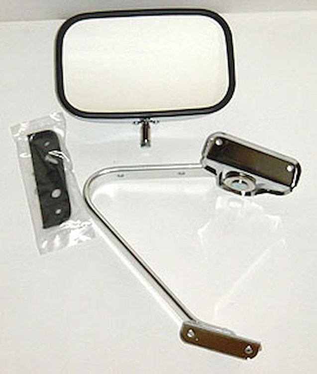 RH DOOR MIRROR MAN CHR SWING LOCK DESIGN RANGER 83-92 BRONCO II 84-90