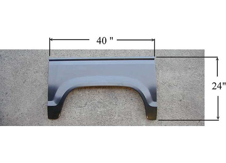 LH WHL OPNG REPAIR PNL EXT RANGER 83-88 WILL NOT FIT 89-92 - 3/8 DIFF IN LENGTH OF WHEEL ARCH AREA