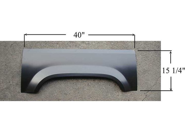 LH WHL OPNG REPAIR PNL UPR RANGER 83-88 WILL NOT FIT 89-92 - 3/8 DIFF IN LENGTH OF WHEEL ARCH AREA