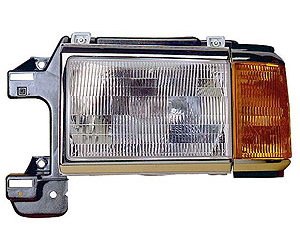 LH H.L. ASSY C W/ PARKING LAMP W/ CHR BLK TRIM FORD P/U/BRONCO 87-91