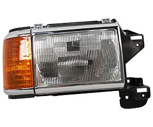 RH H.L. ASSY W/ PARKING LAMP W/ CHR BLK TRIM FORD P/U/BRONCO 87-91