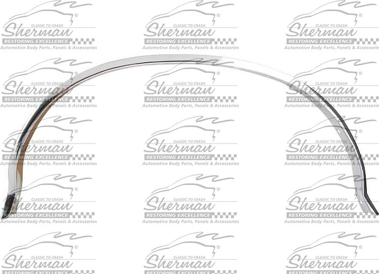 SHE577-93L Rear Wheel Well Molding for Select 1987-1998 Ford Bronco, F-150, F-250, F-350 [Left/Driver Side, Chrome]