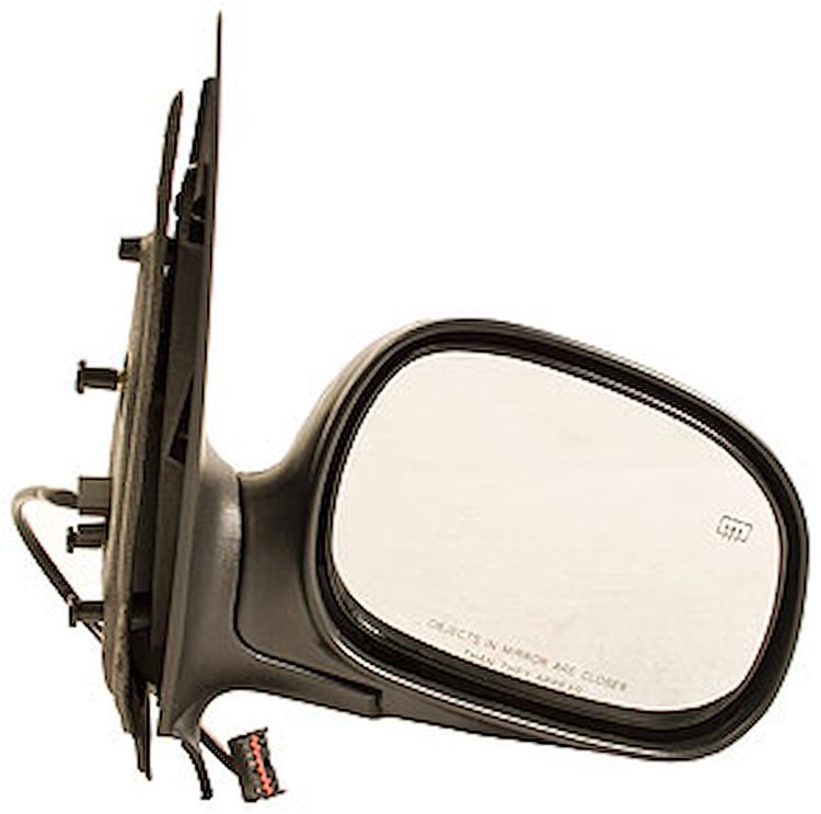 RH DOOR MIRROR PWR HTD TEXT W/CHR CVR FLDG CONTOUR TYPE W/O SIGNAL EXPEDITI ON 97-02