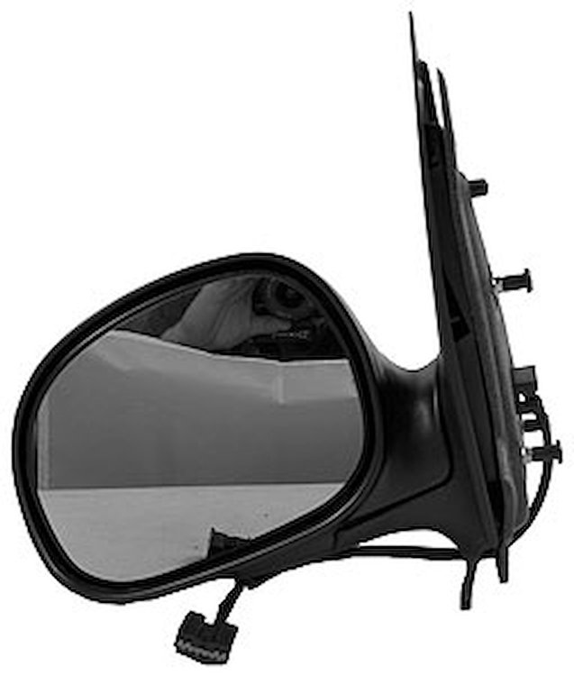 LH DOOR MIRROR PWR NON-HTD TEXT W/GLOSS BLK CVR FLDG CONTOUR TYPE W/O SIGNA L EXPEDITION 97-02 CREWCAB P/U 01