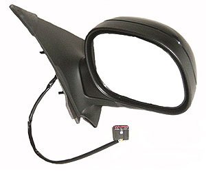 RH DOOR MIRROR PWR HTD TEXT W/GLOSS BLK CVR FLDG CONTOUR TYPE W/O SIGNAL EX PEDITION 97-02