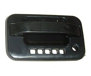LH OUTR FT DR HDL P BLK SMOOTH W/ KEYLESS ENTRY FORD F150 P/U 04-08