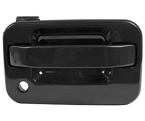RH OUTR FT DR HDL P BLK SMOOTH W/O KEYLESS ENTRY FORD F150 P/U 04-08