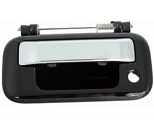 RR GATE HDL W/O RR VIEW CAMERA CHR W/BLK HSNG F150 06-11