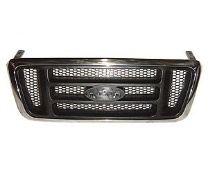 GRILLE CHR/SIL BAR TYPE NEW STYLE FORD F150 XL 04