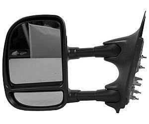 LH DOOR MIRROR MAN NON-HTD TEXT BLK FLDG TRAILER TOW TYPE F-SERIES SUPERDUT Y P/U 99-07