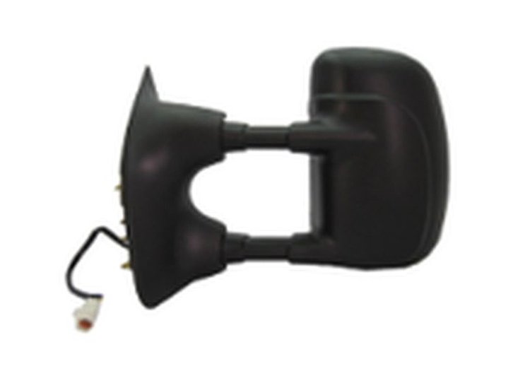 LH DOOR MIRROR PWR NON-HTD TEXT BLK FLDG TRAILER TOW TYPE W/ROUND PLUG F-SE RIES SUPERDUTY P/U 99-02