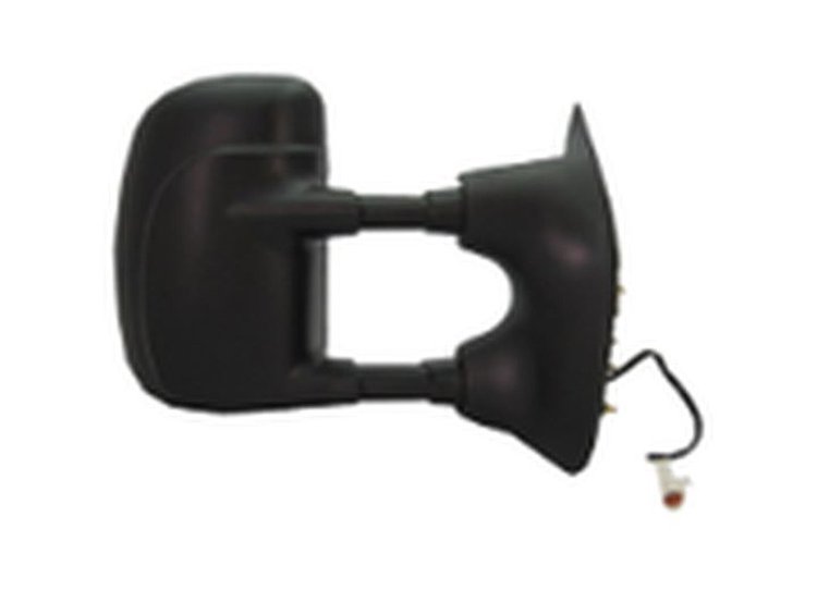 RH DOOR MIRROR PWR NON-HTD TEXT BLK FLDG TRAILER TOW TYPE W/ROUND PLUG F-SE RIES SUPERDUTY P/U 99-02