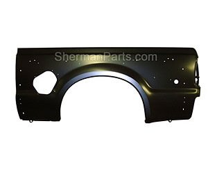 RH RR OTR PNL STEEL 7 FT BED DUAL RR WHL FORD SUPERDUTY 99-07