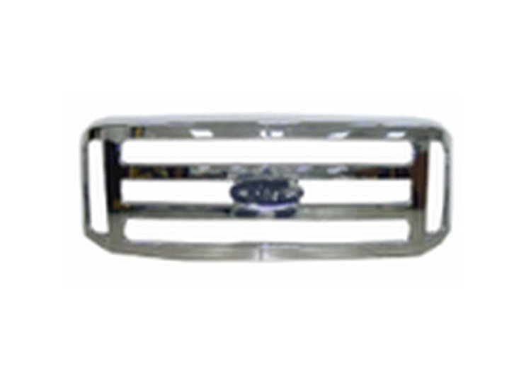 GRILLE CHR/GRY FORD F-SERIES SUPER DUTY XLT/LARIAT 05-07 EXCURSION 05