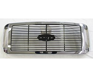 GRILLE W/ CHR PKG BILLET STYLE FORD F-SERIES SUPER DUTY 06-07