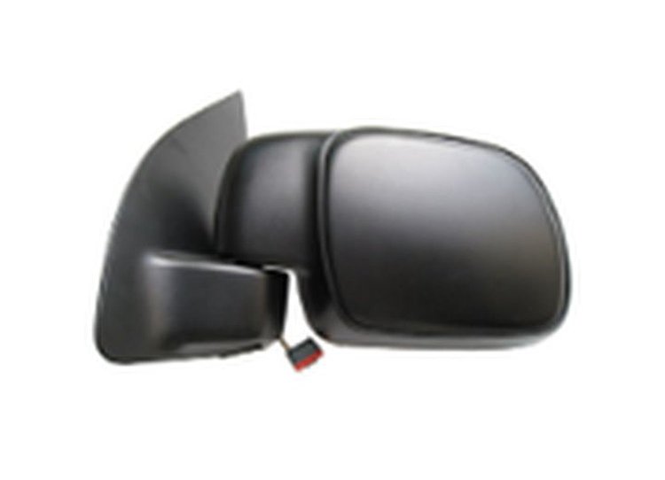 LH DOOR MIRROR PWR NON-HTD TEXT BLK FLDG W/O TOW SUPER DUTY 08-10