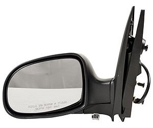 LH DOOR MIRROR PWR NON-HTD TEXT BLK FLDG WINDSTAR 95-98