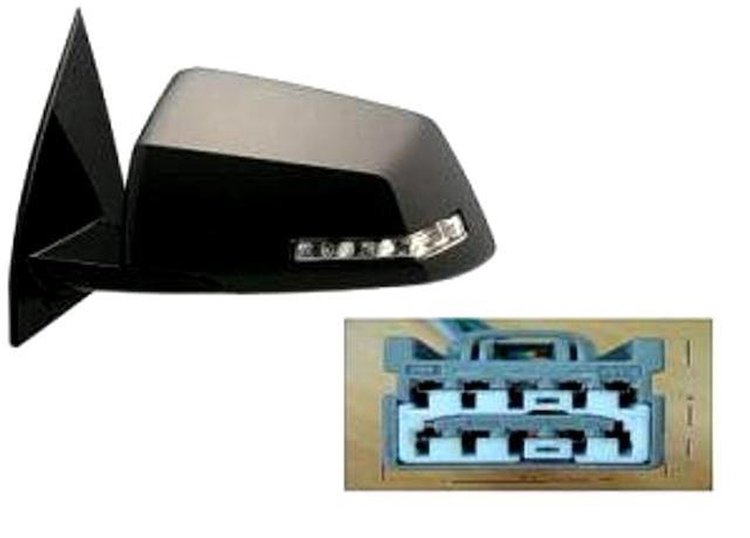 LH MIRROR HTD FLDNG 2ND SGNL LMP P ACADIA 07-10 OUTLK 08-10