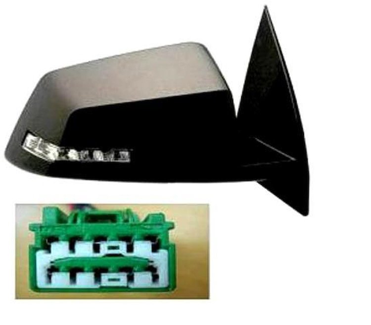 RH MIRROR PWR BLK MMRY HTD W/SGNL ACADIA 07-10 OUTLK 08-10