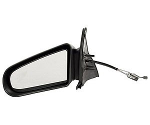 LH DOOR MIRROR MAN REM NON-HTD SMOOTH BLK P NON-FLDG SATURN S SERIES CPE 91-96