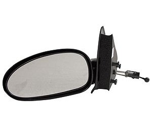 LH DOOR MIRROR MAN REM NON-HTD GLOSS BLK P NON-FLDG SATURN S SERIES CPE 9 7-02