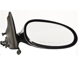 RH DOOR MIRROR PWR NON-HTD GLOSS BLK P FLDG CENTURY 97-05 REGAL 97-04