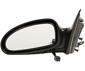 LH DOOR MIRROR PWR HTD SMOOTH BLK P FLDG W/O SIGNAL W/O MEM LESABRE 02-05