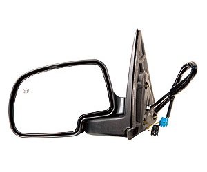 LH DOOR MIRROR PWR HTD TEXT W/GLOSS BLK CVR P W/O AUTO DIMMER W/O PUDDLE LAMP AVALANCHE/ESCALADE EXT 03-06