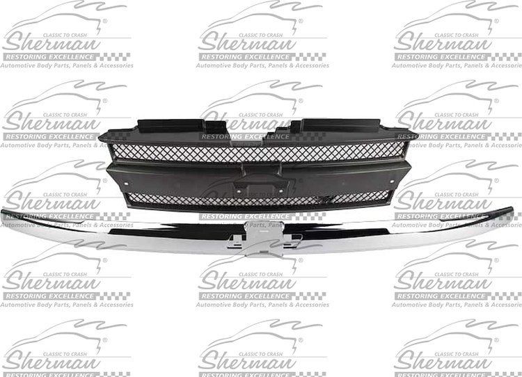GRILLE DK GRY W/ CHR MLDG W/O H.L. WASHERS TRAILBLAZER 02-05