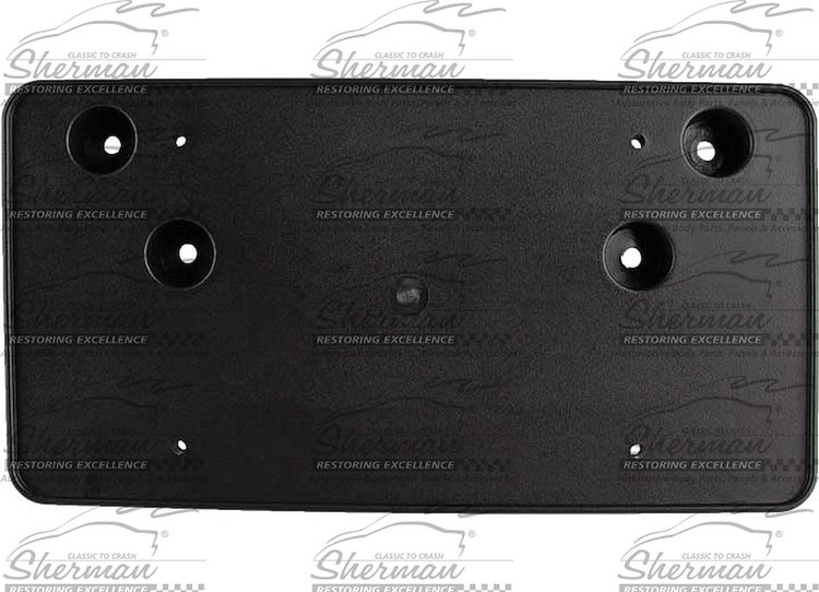FRONT BUMPER LIC BRKT BLK