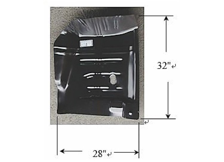 Front Section Floor Pan 1964-72 Chevelle, Beaumont, Malibu, El Camino, GTO, Le Mans, Tempest, Cutlass