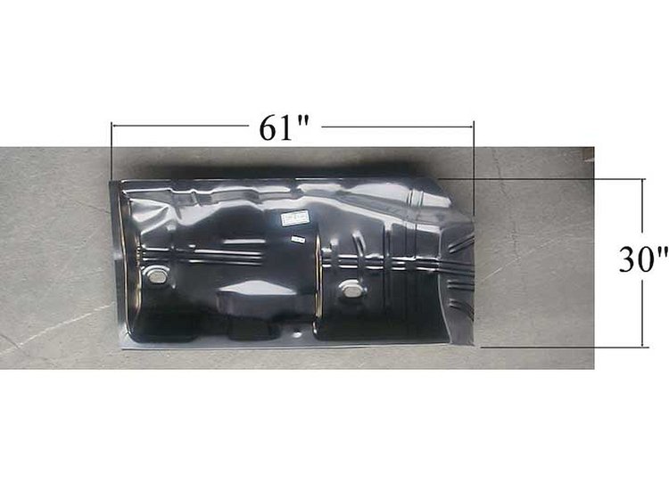 Full Length Floor Pan 1968-72 Chevelle, Beaumont, Malibu, El Camino, GTO, Le Mans, Tempest, Cutlass, Sprint
