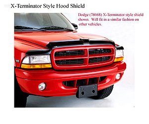 X-TERMINATOR WRAP HOOD/FENDER SHIELD 3 PC NEW STYLE DODGE P/U RAM QUAD CAB R1500 02-05 R2500/3500 03-05