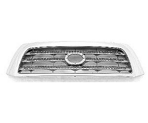 GRILLE SIL/GREY W/CHR FRAME TUNDRA LIMITED MODEL W/O SPORT 07-08 09 LIMITE D W/O CHR BUMPER