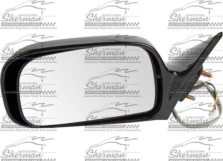 LH DOOR MIRROR PWR NON-HTD SMOOTH BLK P USA/JAPAN BUILT CAMRY 97-01