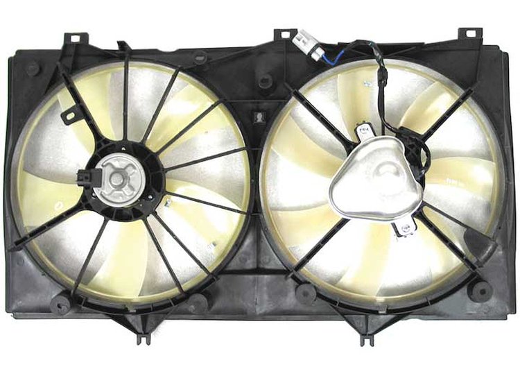RAD/CON COOLING FAN ASSY BLADE/MOTOR/SHROUD 4 CYL CAMRY 07-09