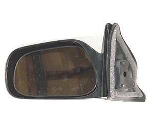 LH DOOR MIRROR MAN NON-HTD SMOOTH BLK NON-FLDG JAPAN BUILT COROLLA SDN/WGN 88-92