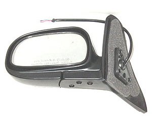 LH DOOR MIRROR PWR NON-HTD GLOSS BLK FLDG COROLLA SDN/WGN LE 93-97