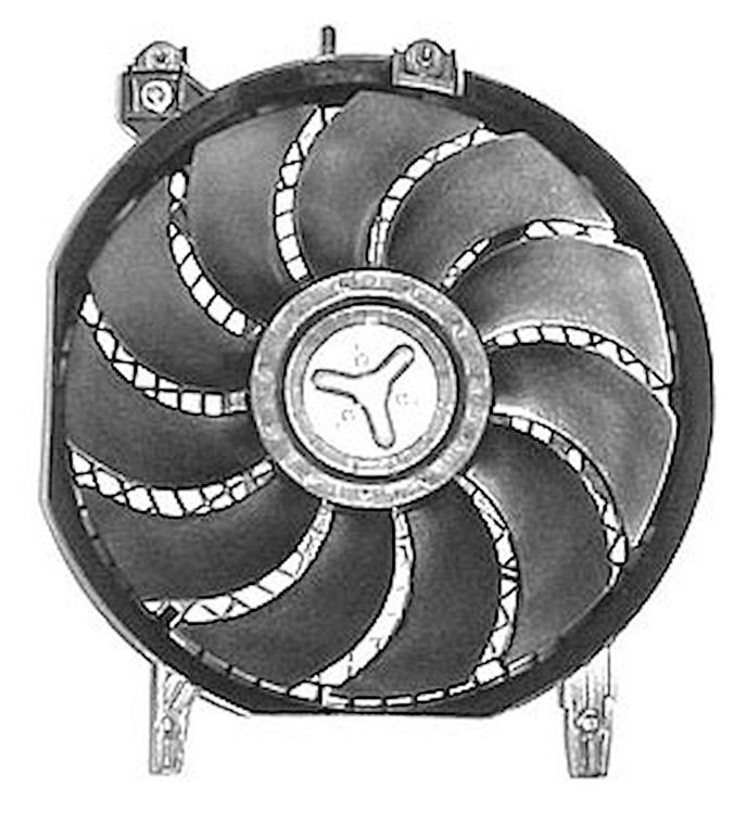 CON COOLING FAN ASSY BLADE/MOTOR/SHROUD COROLLA SDN/WGN 93-95