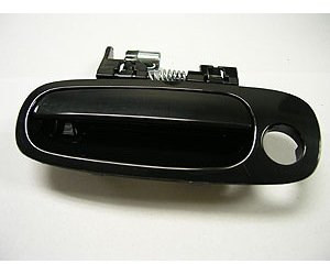 LH FT OTR DR HANDLE FLAT BLK COROLLA 98-02