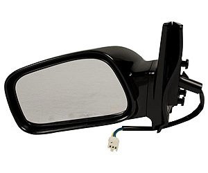 LH DOOR MIRROR PWR NON-HTD GLOSS BLK NON-FLDG COROLLA CE 03-08