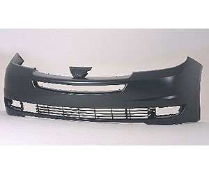 FT BUMPER CVR P W/O PARK ASSIST SENSORS W/ RADAR CRUISE CONTROL SIENNA 04 -05