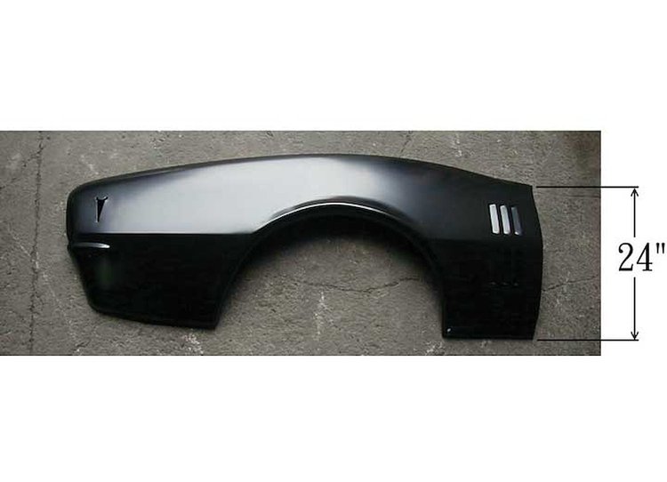 Quarter Panel Skin with Louvres 1968