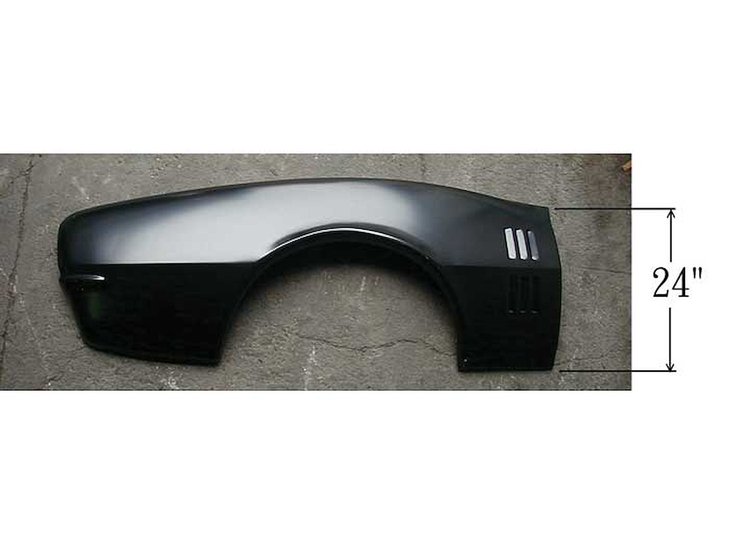 Quarter Panel Skin with Louvres 1967