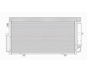 CONDENSER W/ RECEIVER DRIER IMPREZA/OUTBACK 02-03