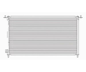 CONDENSER CIVIC H-BACK 02-05