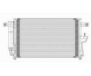 CONDENSER W/ AUTO TRANS ACCENT 00-06