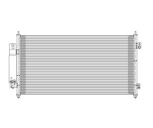 CONDENSER W/ RECEIVER DRYER SENTRA 07-11